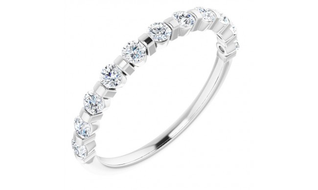 Platinum 1/2 CTW Diamond Anniversary Band