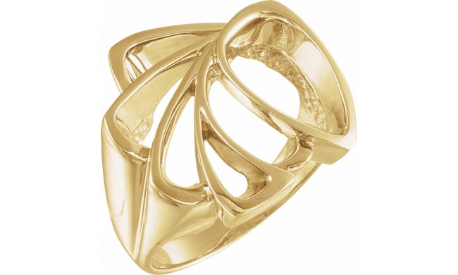 14K Yellow Freeform Ring