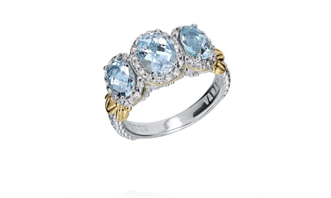 Vahan 14k Gold & Sterling Silver Sky Blue Topaz Ring