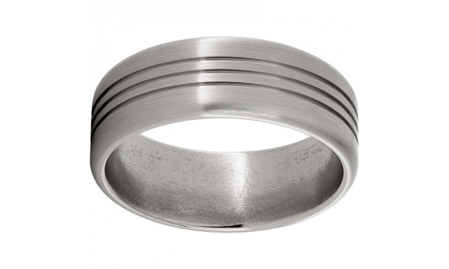 Titanium Band with Three .5mm Grooves