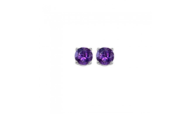 Gems One 14Kt White Gold Amethyst (1 Ctw) Earring