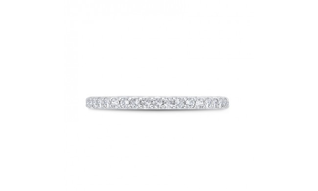 Shah Luxury 14K White Gold Diamond Wedding Band