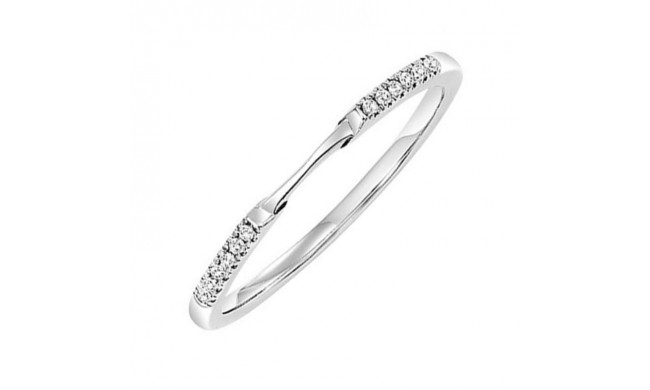 Gems One 14KT White Gold & Diamond Rhythm Of Love Fashion Ring   - 1/10 ctw