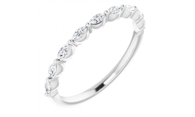 14K White 1/4 CTW Diamond Anniversary Band