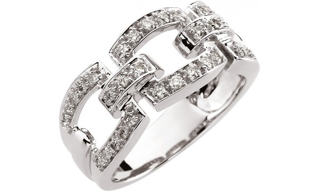 14K White 1/3 CTW Diamond Fashion Ring