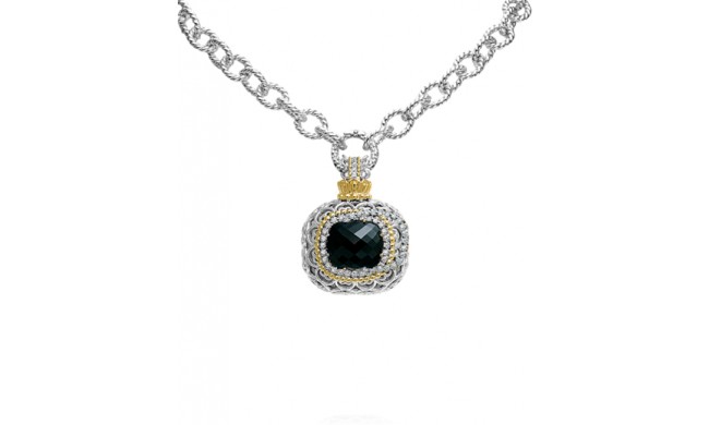 Vahan 14k Gold & Sterling Silver Black Onyx Pendant