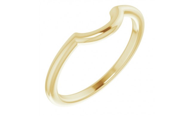 14K Yellow Matching Band for 5.8 mm Engagement Ring