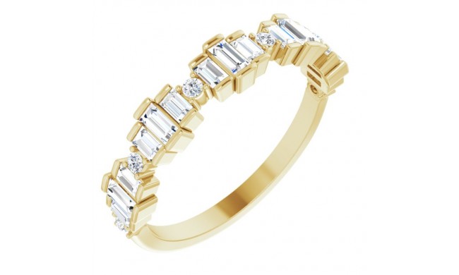 14K Yellow 5/8 CTW Diamond Anniversary Band