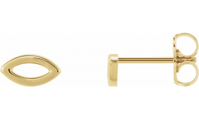 14K Yellow Geometric Earrings