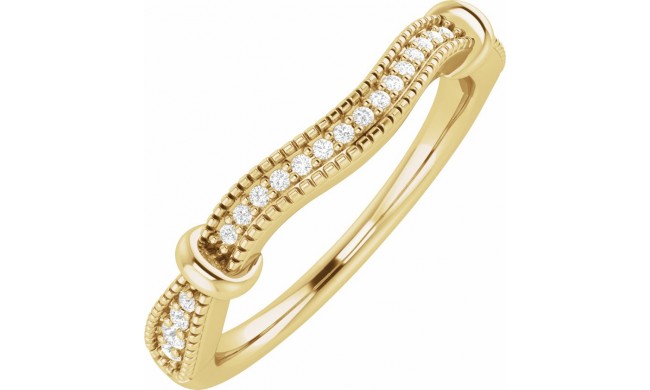 14K Yellow 1/8 CTW Matching Diamond Band