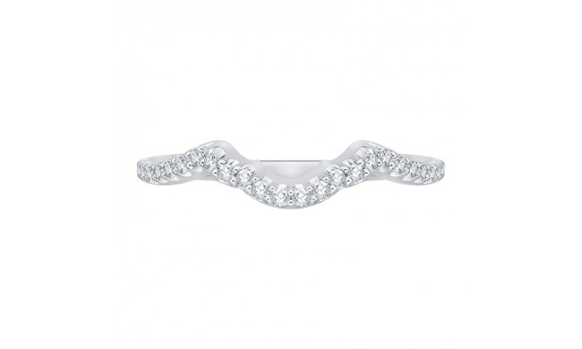 Shah Luxury 14K White Gold Diamond Wedding Band