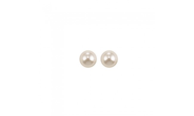 Gems One 14Kt White Gold Pearl (1 Ctw) Earring