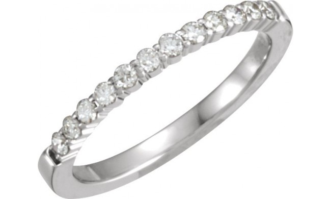 14K White 1/4 CTW Diamond Anniversary Band