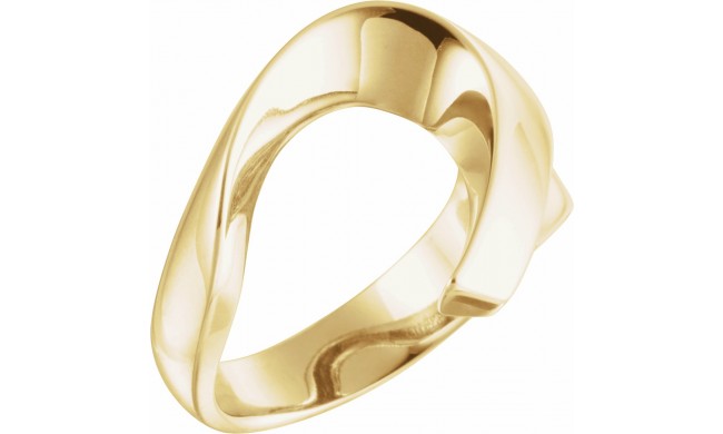 14K Yellow Freeform Remount Ring