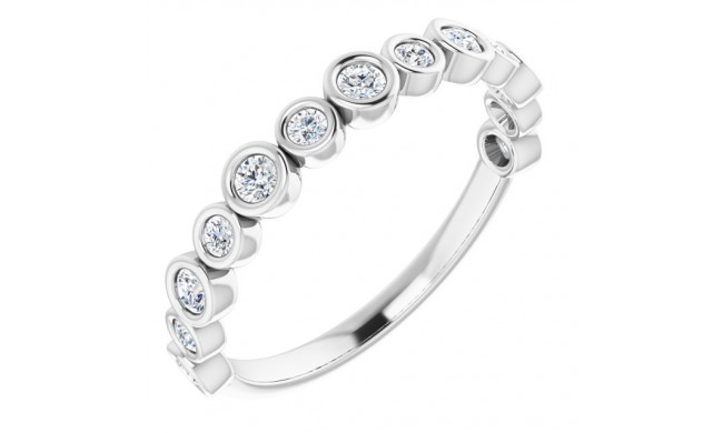 14K White 1/3 CTW Diamond Anniversary Band