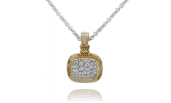 Vahan 14k Gold & Sterling Silver Diamond Pendant