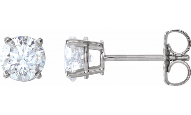 14K White 1 CTW Diamond Earrings