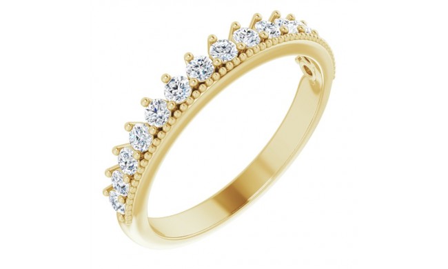 14K Yellow 1/2 CTW Diamond Anniversary Band