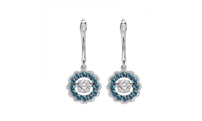 Gems One 14KT White Gold & Diamond Rhythm Of Love Fashion Earrings  - 1/2 ctw