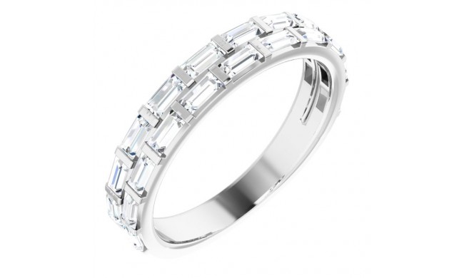 14K White 3/4 CTW Diamond Anniversary Band