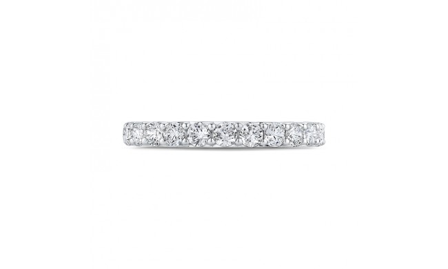 Shah Luxury Round Diamond Half-Eternity Wedding Band In 14K White Gold