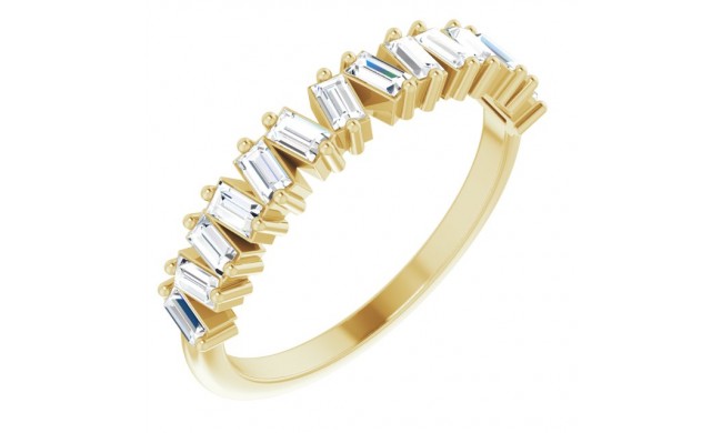 14K Yellow 1/2 CTW Diamond Anniversary Band