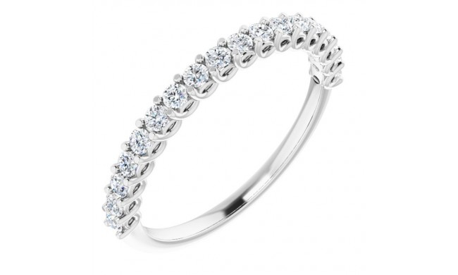 14K White 1/3 CTW Diamond Anniversary Band