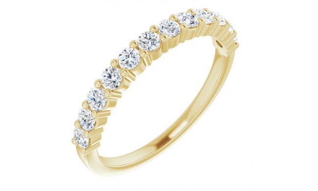 14K Yellow 5/8 CTW Diamond Anniversary Band