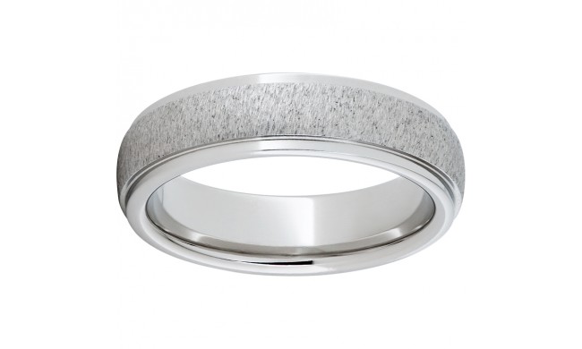 Serinium Domed Grooved Edge Band with a Grain Finish