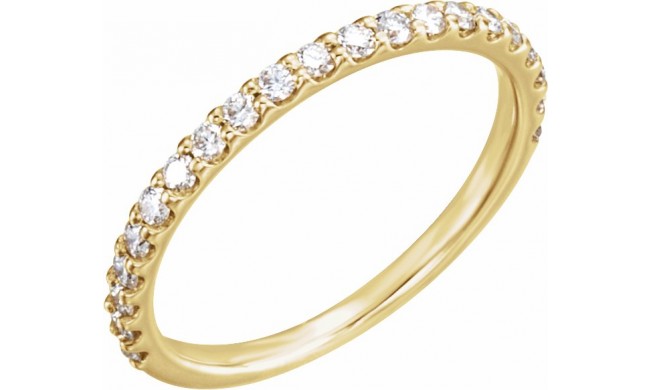 14K Yellow 3/8 CTW Diamond Band