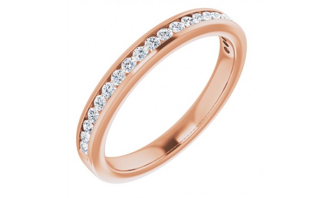 14K Rose 1/4 CTW Diamond Anniversary Band