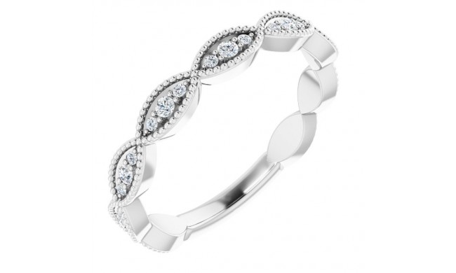 14K White 1/5 CTW Diamond Anniversary Band