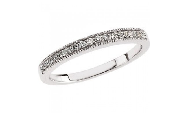 Platinum 1/8 CTW Diamond Matching Band