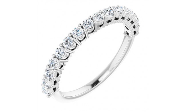 14K White 1/2CTW Diamond Anniversary Band