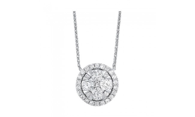 Gems One 14Kt White Gold Diamond (1/4Ctw) Necklace