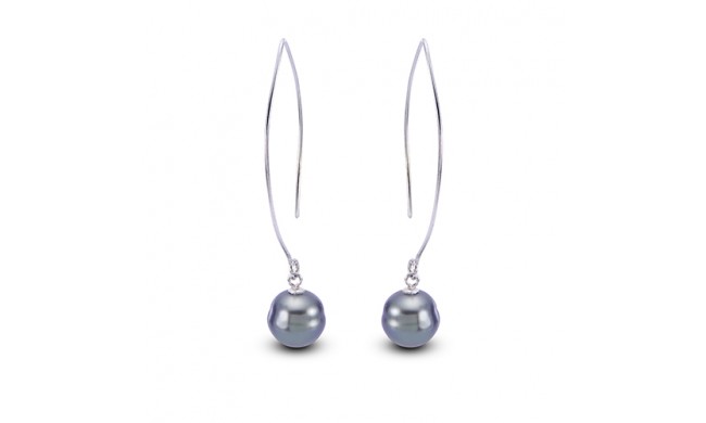 Imperial Pearl Sterling Silver Tahitian Pearl Earrings