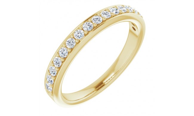 14K Yellow 1/3 CTW Diamond Anniversary Band