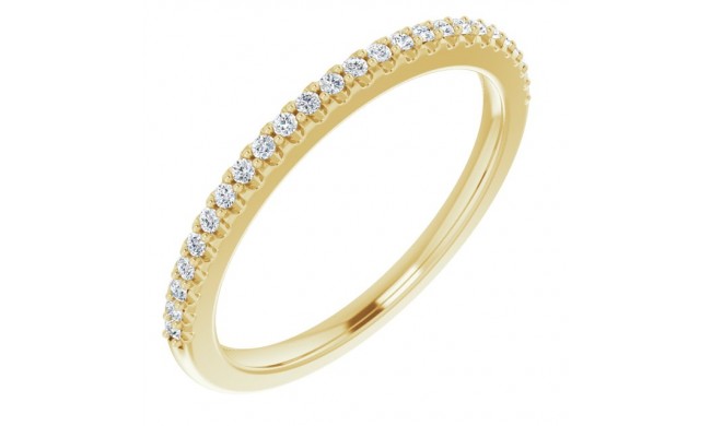 14K Yellow 1/8 CTW Diamond Anniversary Band