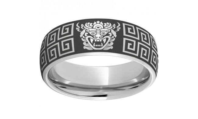 Barong Serinium Bali Engraved Ring