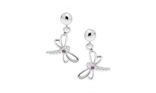Sterling Silver Sapphire Dragonfly earrings