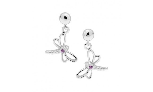 Sterling Silver Sapphire Dragonfly earrings