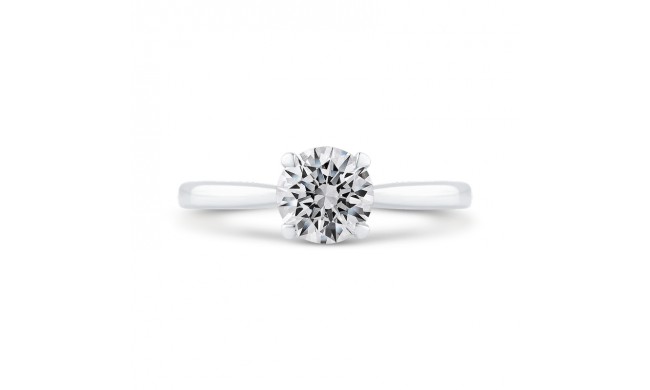 Shah Luxury 14K White Gold Solitaire Engagement Ring (Semi-Mount)