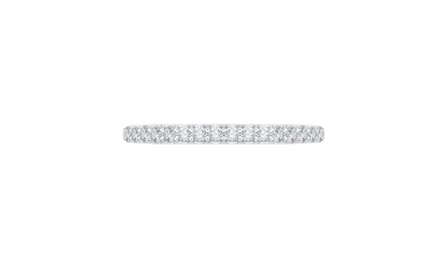 Shah Luxury Round Diamond Half-Eternity Wedding Band In 14K White Gold