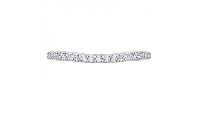 Shah Luxury Round Diamond Wedding Band In 14K White Gold