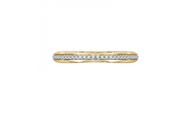 Shah Luxury Round Diamond Half-Eternity Wedding Band In 14K Two-Tone Gold