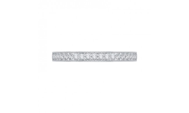Shah Luxury Round Diamond Half-Eternity Wedding Band In 14K White Gold