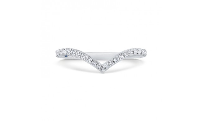 Shah Luxury 14K White Gold Half Run Diamond Wedding Band