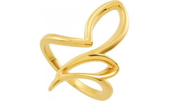 14K Yellow Freeform Ring