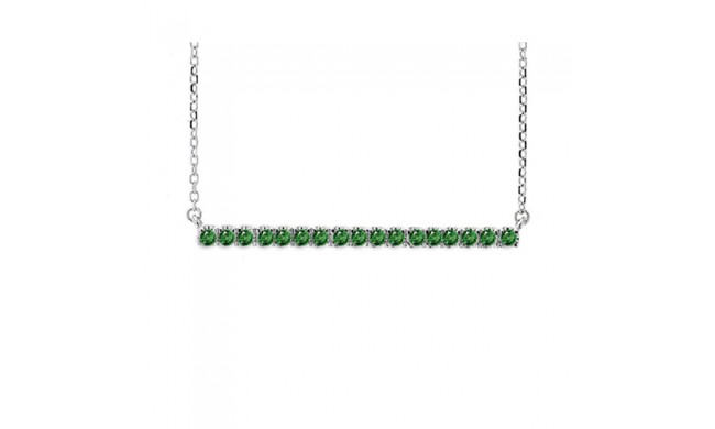 Gems One 14Kt White Gold Emerald (1/5 Ctw) Pendant