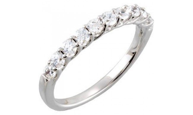 14K White 5/8 CTW Diamond Band